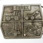 Silver Tone TEREX by GM Heavy Equipment Belt Buckle Unbranded U.S.A. 111915