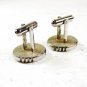 1950's - 1960's Silvertone Round Cufflinks By HICKOK 31516