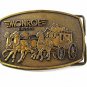 Vintage Stage Coach MONROE SHOCKS Belt Buckle By TASCO IND. 1616