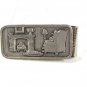 Fireplace Dog Arm Chair Pipe Man Reading Book Money Clip Unbranded 62216