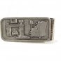 Fireplace Dog Arm Chair Pipe Man Reading Book Money Clip Unbranded 62216