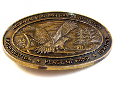 National Rod & Gun Association Conservation Heritage Peace of Mind Belt Buckle