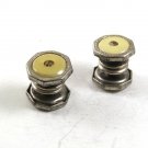 Vintage Art Deco Silvertone Snap Link Cufflinks 10717