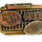 Vintage San Francisco 49ers NFL Officially Licensed Brass Belt Buckle USA 205201