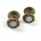 Deco Black Opalescent Snap Link Cufflinks BAER & WILDE KUM-A-PART 4517