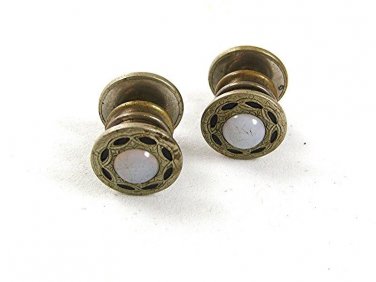 Deco Black Opalescent Snap Link Cufflinks BAER & WILDE KUM-A-PART 4517
