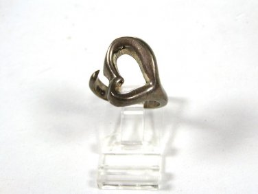 Sterling Silver Modernist Heart Ring SZ 7 1/2 by MSK 81815