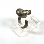Sterling Silver Modernist Heart Ring SZ 7 1/2 by MSK 81815