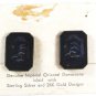 Genuine Imperial Damascene Inlaid Sterling 24K Gold Earrings Unbranded Card