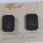 Genuine Imperial Damascene Inlaid Sterling 24K Gold Earrings Unbranded Card