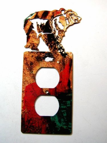 Bear Double Outlet Cover Steel Images Made in USA  02161511111Y