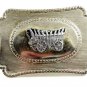 Unmarked Western Covered Conestogo Wagon Belt Buckle 10292013