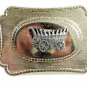 Unmarked Western Covered Conestogo Wagon Belt Buckle 10292013