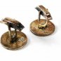 Taxco Mexican Sterling Silver Abalone Cufflinks By LORENZO RAFAEL 41416