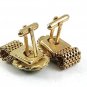 1970's Goldtone Green 2 Dancing Ladies Girls Wrap Around Cufflinks 111317