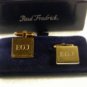 Goldtone Initials EOJ Cufflinks by HAYWARD in Paul Fredrick Box 31816