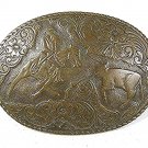 Vintage Western Cowboy Rodeo Calf Roping Belt Buckle 81616