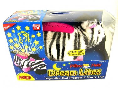 Mini Zippity Zebra Night Light Pillow Pets By Dream Lite In Box