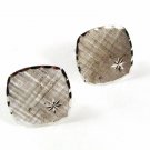 Sterling Silver Small Star Burst Cufflinks Unbranded 3616