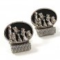1970's Barbershop Quartet Pole Wrap Around Cufflinks By HICKOK USA 111216