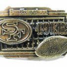 Vintage San Francisco 49ers NFL Officially Licensed Brass Belt Buckle USA 102115