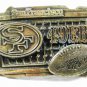 Vintage San Francisco 49ers NFL Officially Licensed Brass Belt Buckle USA 102115