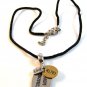 Alexa's Angels Silver & Gold Tone Love Dream Believe Pendant / 18" Necklace