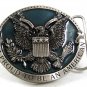 1981 I'm Proud To Be An American Belt Buckle By BERGAMOT USA 112417