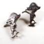 Vintage Sterling Silver Political Comic Napoleon W/an M Cufflinks Unbranded
