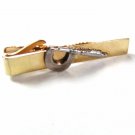 Vintage Goldtone & Silvertone Micrometer Tie Clasp Unbranded 42916