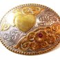 Ladies Crumrine Harry Gist Entwined Hearts Belt Buckle