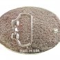 Odd Unusual Silvertone Cut out Mountains Made In USA Belt Buckle 3717