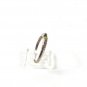 Vintage Sterling Silver Green Rhinestone Band Ring Sz 9 1/2 61016