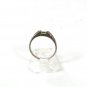 Vintage Sterling Silver Green Rhinestone Band Ring Sz 9 1/2 61016