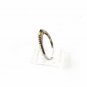 Vintage Sterling Silver Green Rhinestone Band Ring Sz 9 1/2 61016