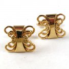 Vintage Gold Tone Butterfly ??? Cufflinks by SWANK 121516