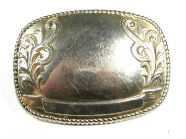 Western Cowboy Silvertone Belt Buckle Unbranded 101515