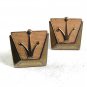 Vintage 1950's Car Auto Pink Color Cufflinks By ANSON 10917