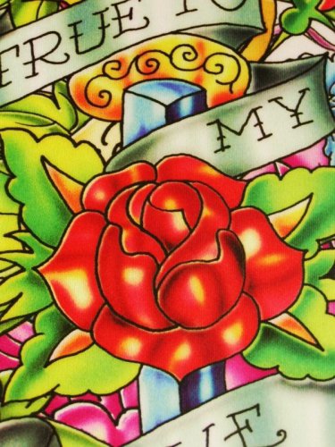 Brand New Ed Hardy Beverage Bottle Rose Tote by Christian Audigier Free Shipping
