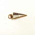 1960's / 70's Blue White Highland Park High School Charm Unbranded 32116