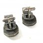 1970's Silvertone Mythical Creature Pan Wrap Around Cufflinks By SWANK 41116