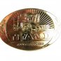 1985 Gold Tone Thresher Belt Buckle By Deere & Co. 6616