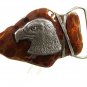 Vintage Arrow Head Eagle Head Enameled Belt Buckle By Buckles of America 12617