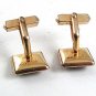Vintage 1/20 12Kt Gold Filled & Red Cufflinks By SWANK 81617