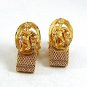 1970's Goldtone ZODIAC MIDAS AQUARIUS Wrap Around Cufflinks 111317