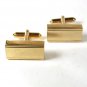 Goldtone Rectangular Cufflinks By S in A Shield 42616