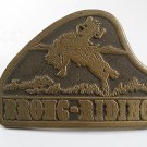 1976 Western Cowboy Rodeo BRONC RIDING Belt Buckle By DEZY 10217