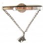 1950's Sterling Silver Tucson AZ Cowboy Horse Giant Cactus Tie Clasp 9816