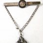 1950's Sterling Silver Tucson AZ Cowboy Horse Giant Cactus Tie Clasp 9816