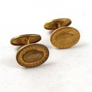 New Old Store Stock Edwardian / Victorian Gold Tone Cufflinks 92416j